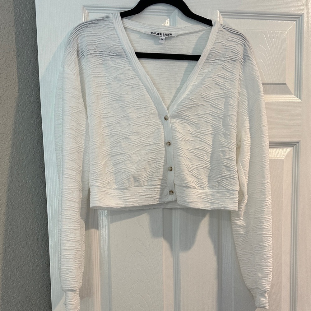 Walter Baker white Button-Up Cardigan
